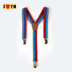 Blue and Red Striped Suspenders (1Yrs - 4Yrs)