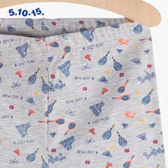 5.10.15 Grey Racket Patterned Leggings