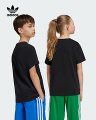 ADIDAS BLACK ADICOLOR TREFOIL T-SHIRT