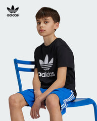 ADIDAS BLACK ADICOLOR TREFOIL T-SHIRT