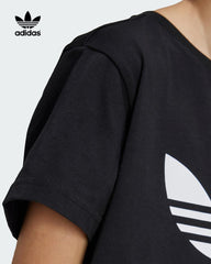 ADIDAS BLACK ADICOLOR TREFOIL T-SHIRT
