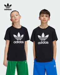 ADIDAS BLACK ADICOLOR TREFOIL T-SHIRT