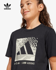 ADIDAS BLACK CAMOU LOGO T-SHIRT JD4643