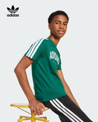 ADIDAS GREEN UNISEX CODES COLLEGIATE GRAPHIC T-SHIRT