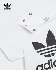 ADIDAS KIDS UNISEX WHITE TREFOIL T-SHIRT