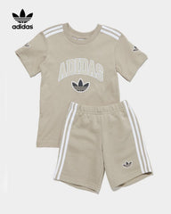 ADIDAS ORIGINALS INFANTS T-SHIRT WITH SHORT SET