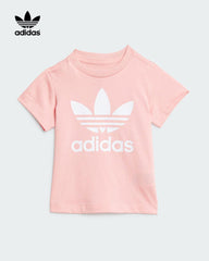 ADIDAS PINK SPARK KIDS SHORTS TEE SET