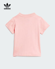 ADIDAS PINK SPARK KIDS SHORTS TEE SET