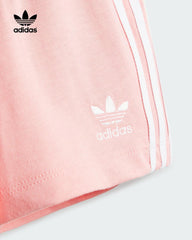 ADIDAS PINK SPARK KIDS SHORTS TEE SET