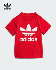 ADIDAS RED KIDS SHORTS TEE SET
