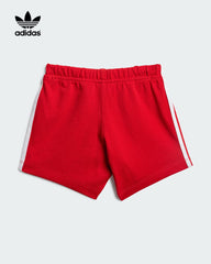 ADIDAS RED KIDS SHORTS TEE SET