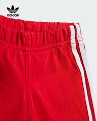 ADIDAS RED KIDS SHORTS TEE SET