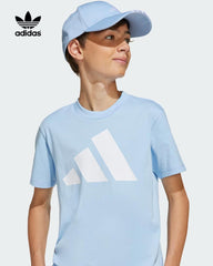 ADIDAS UNISEX GLOW BLUE REMERA ESSENTIALS T-SHIRT
