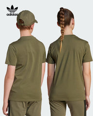 ADIDAS UNISEX OLIVE ESSENTIALS T-SHIRT