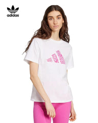 ADIDAS WHITE ANIMAL ESSENTIALS T-SHIRT