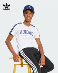 ADIDAS WHITE UNISEX CODES COLLEGIATE GRAPHIC T-SHIRT