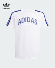 ADIDAS WHITE UNISEX CODES COLLEGIATE GRAPHIC T-SHIRT