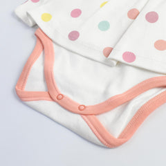 ANNA BABBA WHITE POLKA DOT UNICORN DRESS ROMPER