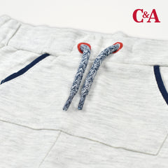 C&A BABY CLUB ASH GREY SHORTS WITH DRAWSTRINGS