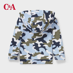 BABY CLUB BLUE CAMOUFLAGE HOODIE + TROUSER SET