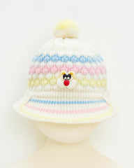 BABY MULTICOLOR BUNNY KNITTED PCAP