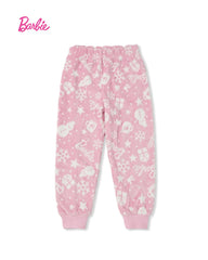 BARBIE PINK PRINTED PYJAMA 2 PCS SET
