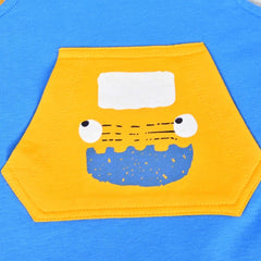 VEO BABY BLUE PRINTED 2 PCS BODYSUIT