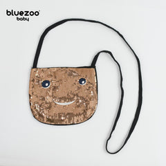 BLUEZOO GOLDEN SMILEY SEQUINED MINI PURSE