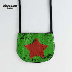 BLUEZOO RED GREEN STAR SEQUINED MINI PURSE