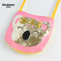 BLUEZOO YELLOW KOALA SEQUINED MINI PURSE
