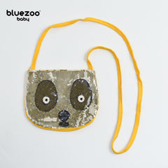 BLUEZOO YELLOW PANDA SEQUINED MINI PURSE