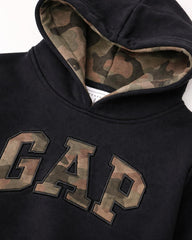 BOYS BLACK CAMOUFLAGE HOODIE WITH TROUSER SET