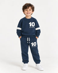 BOYS NAVY PLAY FOR FUN SWEATSHIRT WITH JOGGER SET