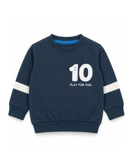 BOYS NAVY PLAY FOR FUN SWEATSHIRT WITH JOGGER SET