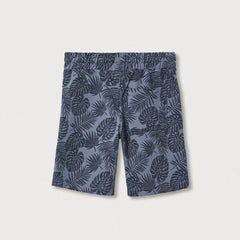 MANGO BLUE TROPICAL PRINT BERMUDA SHORTS
