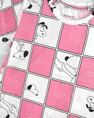 BRANDED PINK WHITE SNOOPY T-SHIRT