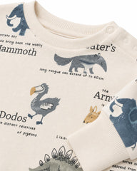 BRANDED ANIMAL EXPLORER PRINT BABY SWEATSHIRT