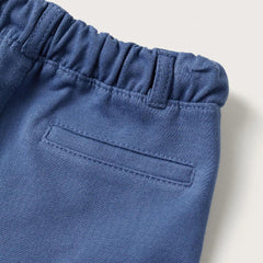 MANGO BLUE COTTON SHORTS WITH DRAWSTRING