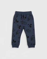 BRANDED NAVY BLUE MICKEY ALL OVER PRINTED TROUSER