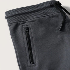 MANGO CHARCOAL ELASTIC WAIST BERMUDA SHORTS