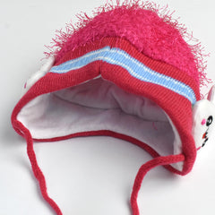 BRANDED KIDS DARK PINK WARM RABBIT CAP