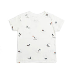 BRANDED KIDS OFF WHITE PRINTED T-SHIRT-243