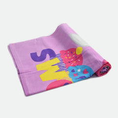 BRANDED LIGHT PURPLE FRIENDSHIP PRINTED TOWEL