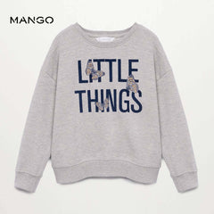 MANGO LITTLE THINGS PRINTED SWEATSHIRT