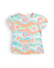 BRANDED MULTICOLOR PRINTED TOP