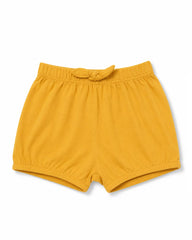 BRANDED MUSTARD BOW BLOOMER SHORTS