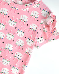 BRANDED PINK BUNNY PRINTED T-SHIRT