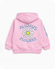 BRANDED PINK DAISY HOODIE WITH TROUSER SET