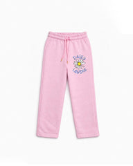 BRANDED PINK DAISY HOODIE WITH TROUSER SET