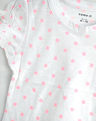 BRANDED PINK DOTTED TOP